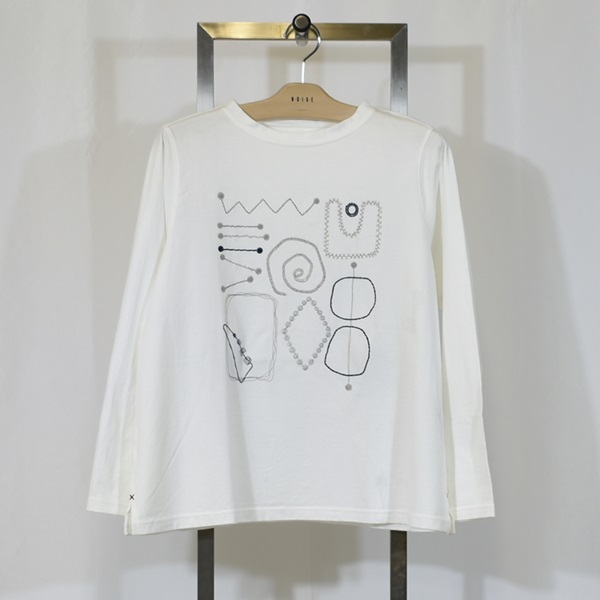 前身刺繍Tシャツ - NOISE ONLINE SHOP - ノイズオンラインショップ